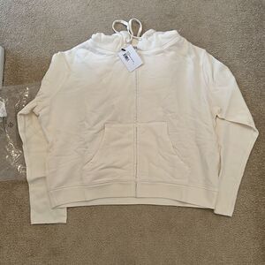 NWT Cream Bandier zip up Medium